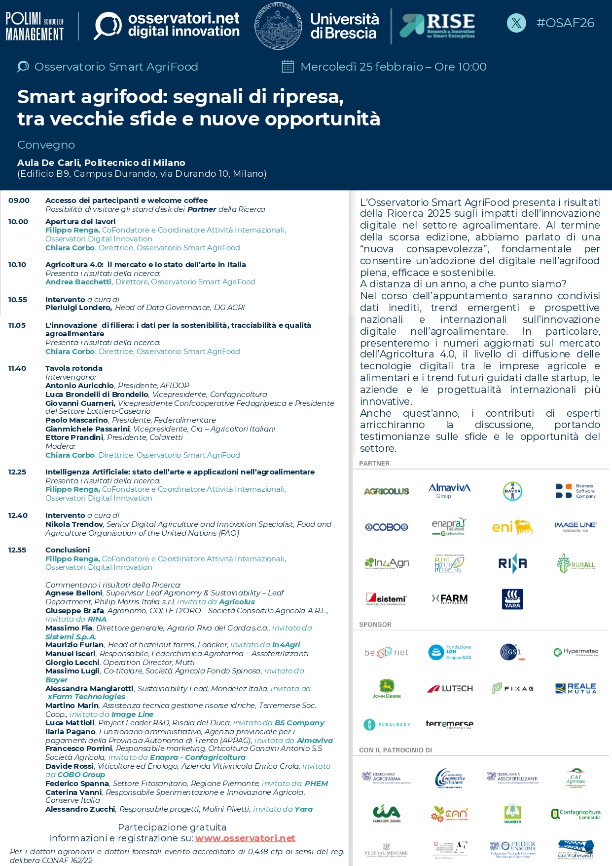 Smart agrifood: segnali di ripresa, tra vecchie sfide e nuove opportunità